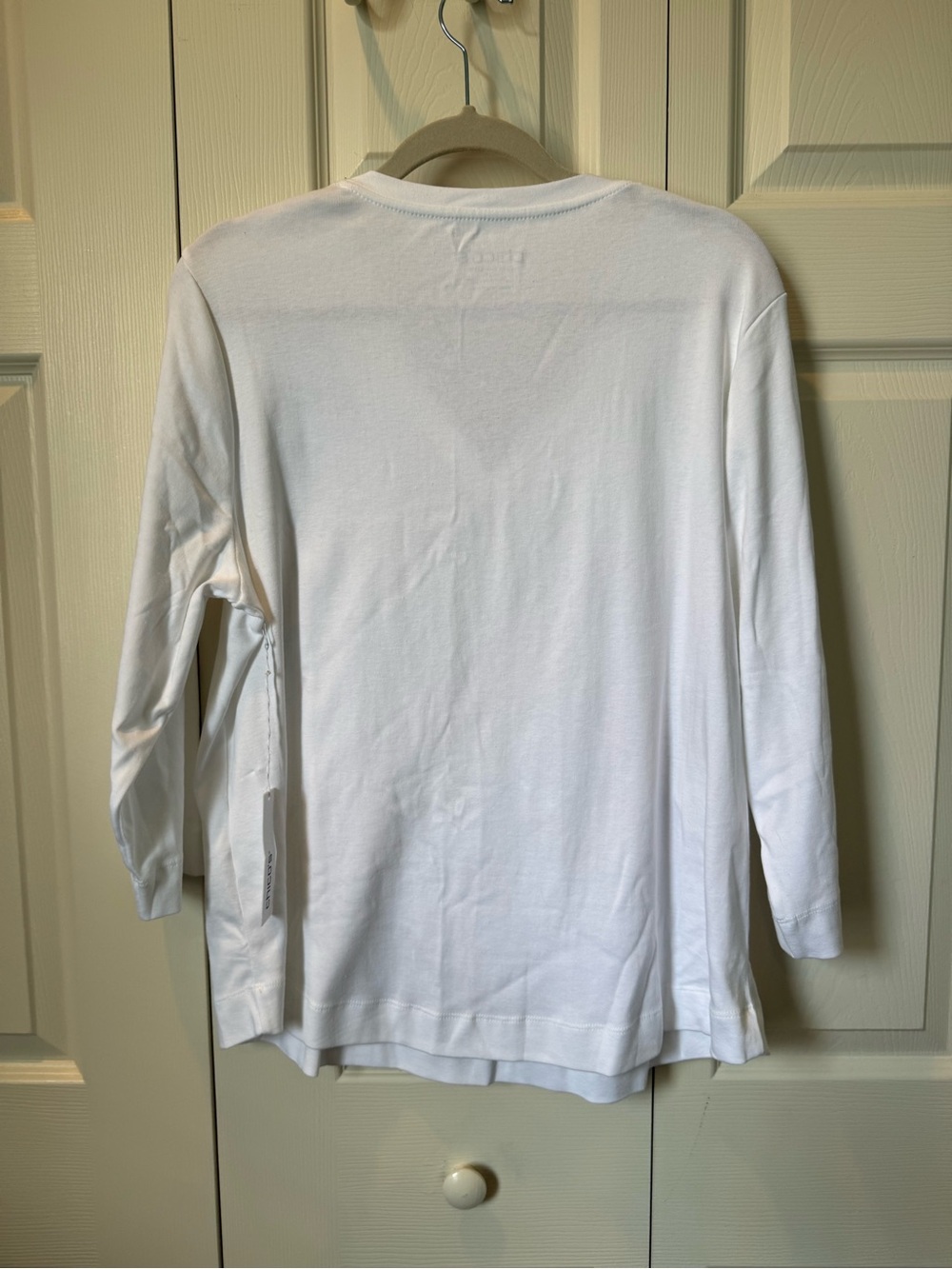 # Chico's XL Alabaster Floral Everyday 3/4 Sleeve Tee - Picture 6 of 8